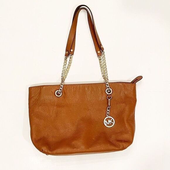 Michael Kors Tote Shoulder Bag Brown leather